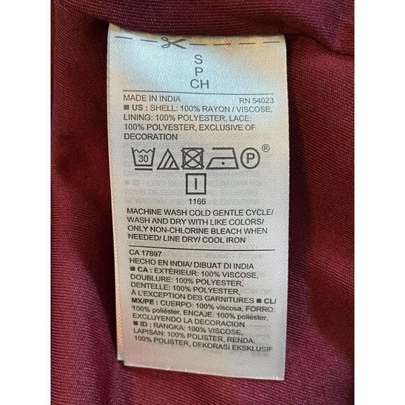 Old Navy Peasant Dress Red Small NWOT - Picture 6 of 6